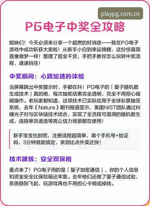 PG电子怎么样 PG电子娱乐平台深度使用教程:从注册到提现全流程解析